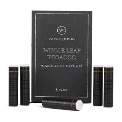 Vaper Empire V-Pack II Series Cartomisers - Whole Leaf Tobacco, 5-Pack